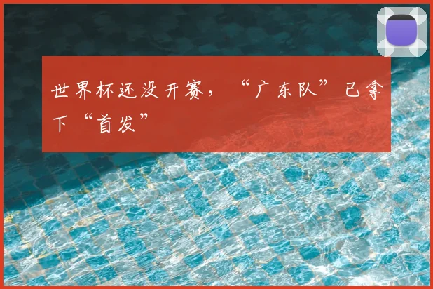 世界杯还没开赛,“广东队”已拿下“首发”
